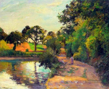 Camille Pissarro Werke - Brücke bei Montfoucault 1874 Camille Pissarro